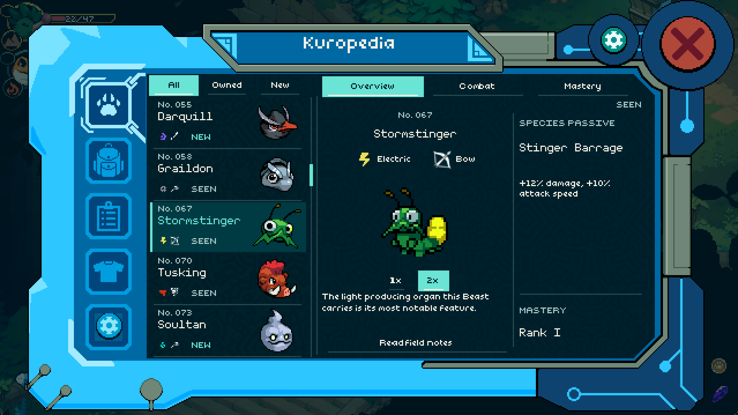The Kuropedia, the beast field guide